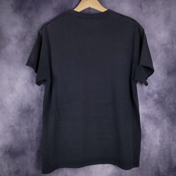 Vintage Y2K 00s Exile evil cigar smoking gangster clown faded black shirt - Picture 4 of 5